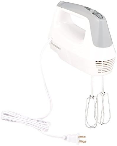 White lightweight five speed dishwasher safe mixer