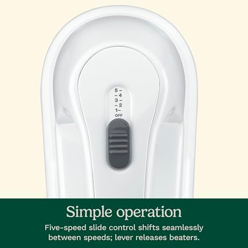 White five speed mixer with swivel cord — photo 5