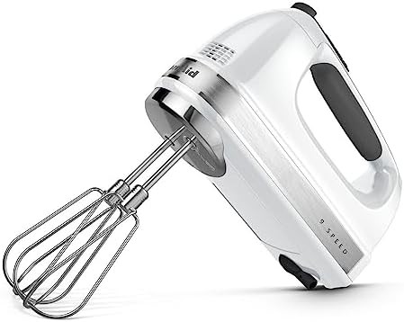 Nine speed white digital hand mixer — photo 4