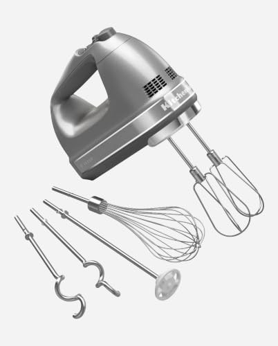 Nine speed contour silver hand mixer — photo 5