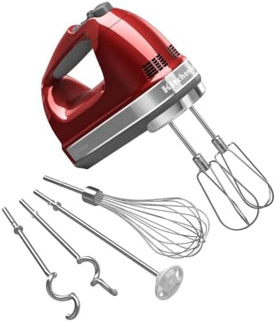 Nine speed candy apple red mixer