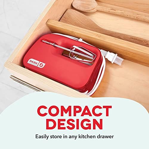 Red Compact SmartStore Mixer with Steel Beaters — photo 3