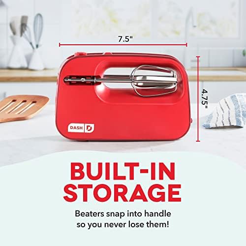 Red Compact SmartStore Mixer with Steel Beaters — photo 4