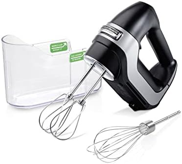 Professional five speed mixer with steel beaters