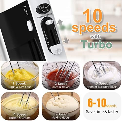 High power ten speed electric hand mixer — photo 3