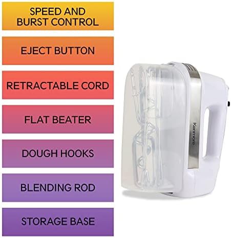 Five speed mixer with automatic cord retract — photo 4