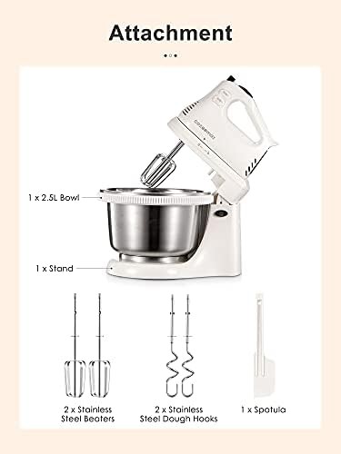 White two in one hand and stand mixer — photo 4