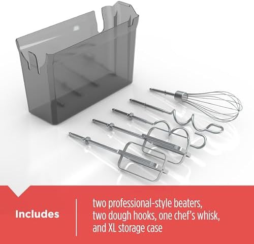 Black five speed mixer with dough hooks — photo 4