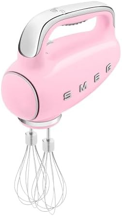 Pink retro style electric hand mixer — photo 3