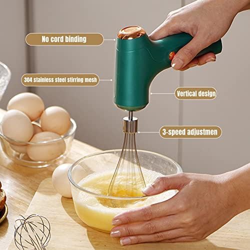 Mini cordless USB rechargeable hand mixer — photo 3