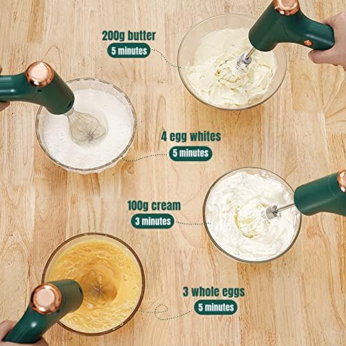 Mini cordless USB rechargeable hand mixer — photo 4