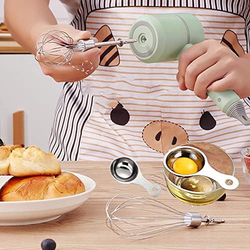 Green cordless lightweight portable hand mixer — photo 3