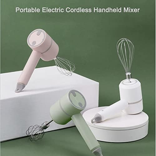 Green cordless lightweight portable hand mixer — photo 4