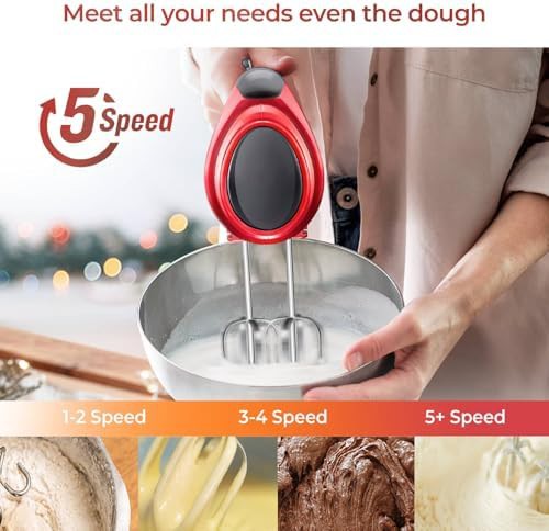 Portable handheld mixer with flat bottom design — photo 3