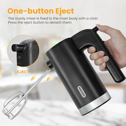 Cordless Three Speed Mixer with Whisk Attachment — photo 5