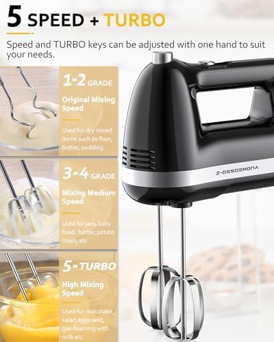 Black five speed mixer with turbo boost — photo 4