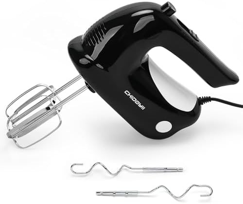 Black corded five speed electric whisk