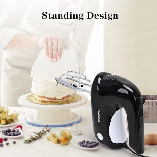 Black corded five speed electric whisk — photo 4