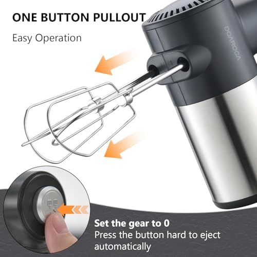 Black cordless mixer with digital display — photo 5