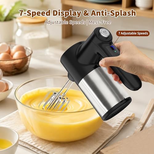 Cordless Seven Speed Mixer with Black Storage Base — photo 4