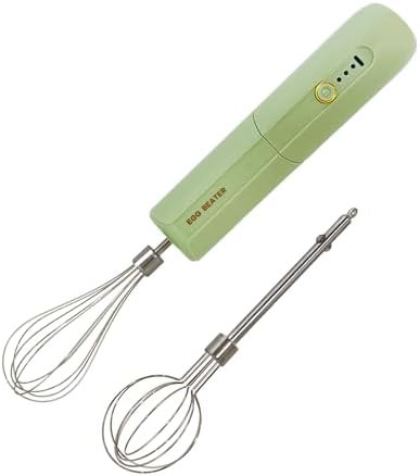 Green foldable cordless handheld electric whisk