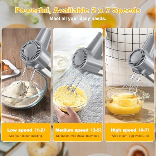 Cordless Seven Speed Mixer with Silver Storage Base — photo 3