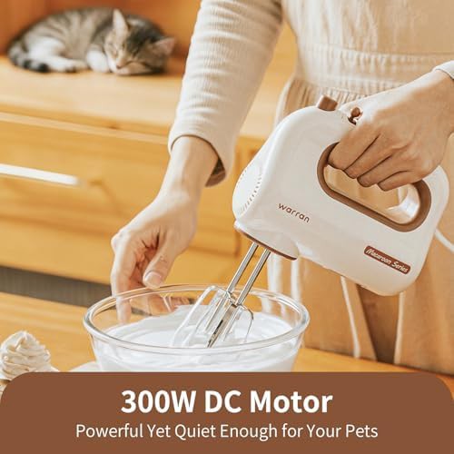 Lightweight white electric mixer for baking — photo 5