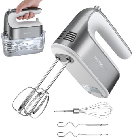 Heavy duty five speed turbo hand mixer