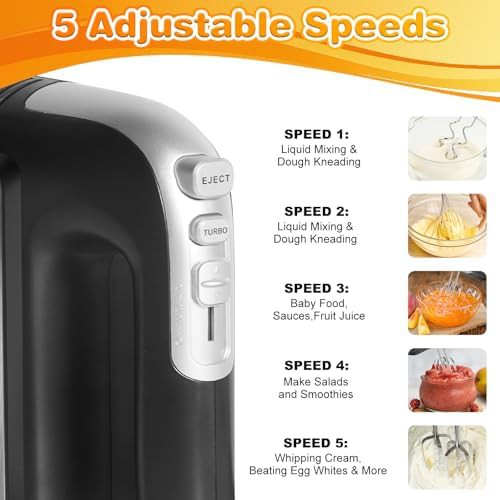 Powerful turbo mixer with dough hooks — photo 4