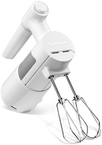 White five speed electric hand mixer