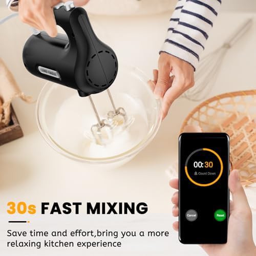 Portable Five Speed Electric Mixer in Black — photo 5