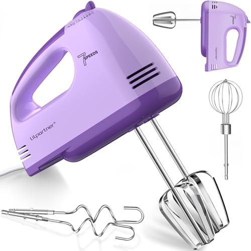 Light purple electric whipping cream mixer