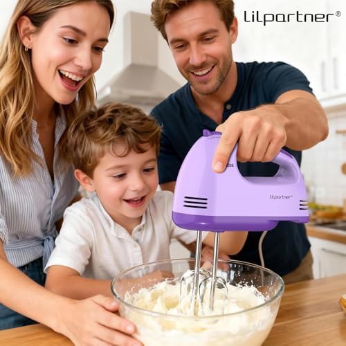 Light purple electric whipping cream mixer — photo 4