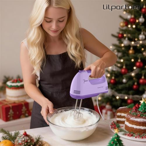 Light purple electric whipping cream mixer — photo 5