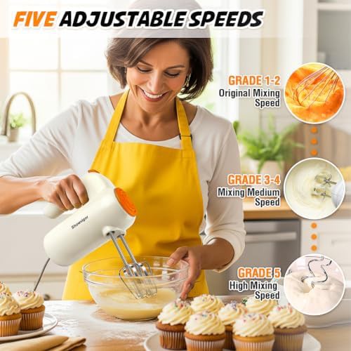 Five speed baking mixer with dough hooks — photo 3