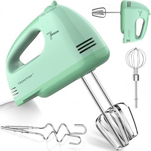 Light green electric whipping cream mixer