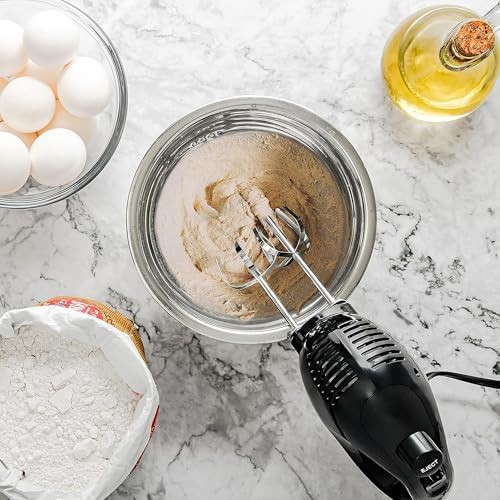 Black lightweight five speed hand mixer — photo 4