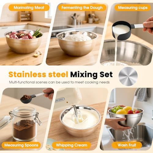 Five Speed Hand Mixer with Four Mixing Bowls — photo 4