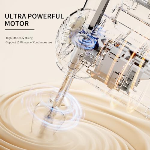 Electric 5-speed hand mixer in white — photo 4