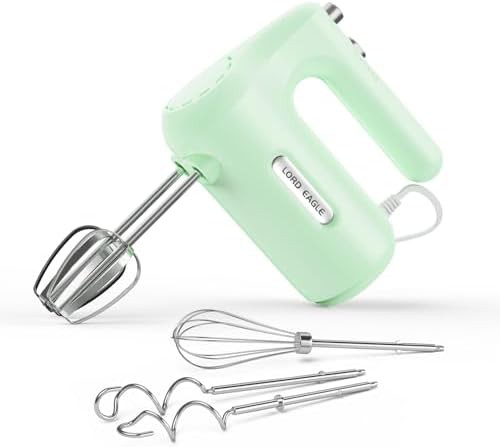 Compact Five Speed Electric Mixer in Green