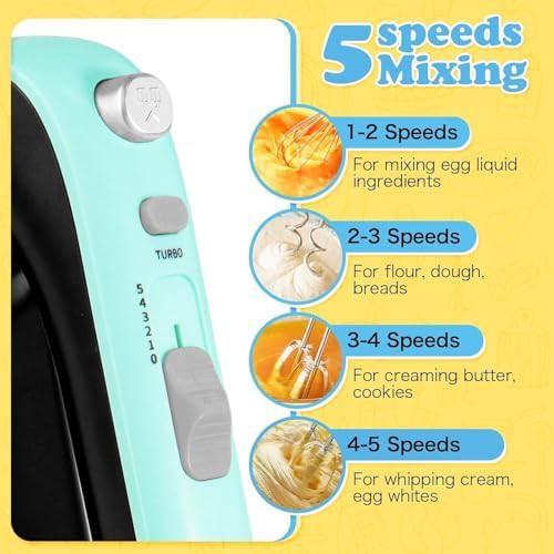High power 300 watt turbo hand mixer — photo 4