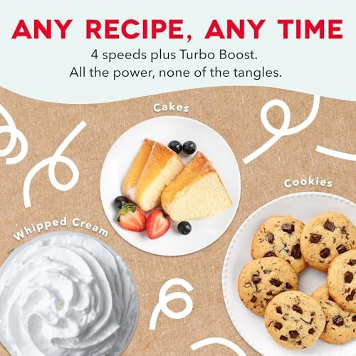 French grey cordless mixer with dough hooks — photo 4