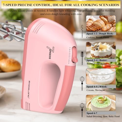 Pink Seven Speed Mixer with Storage Case — photo 3