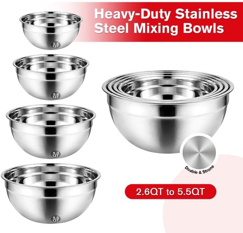 Pink seven speed mixer with stainless bowl set — photo 4