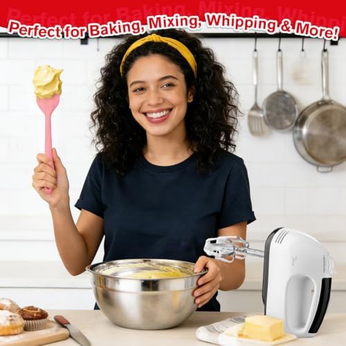 Pink seven speed mixer with stainless bowl set — photo 5