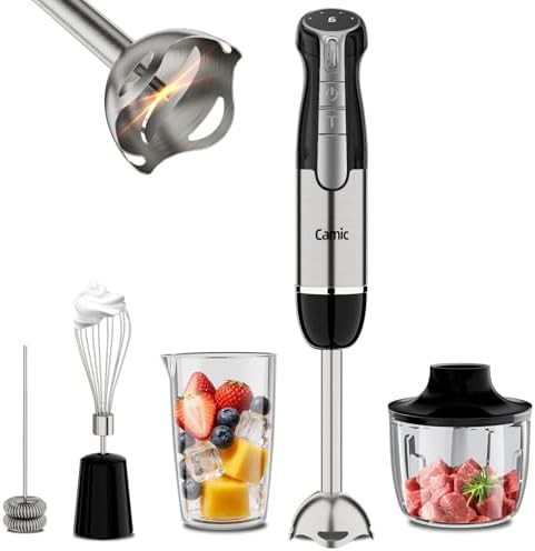 Cordless Immersion Blender with 6 Speeds